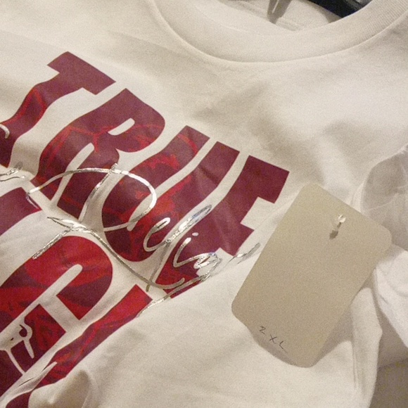 True Religion cotton crew neck graphic short sleeve t-shirt size 2X - Picture 2 of 7